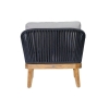 Picture of Lounge chair, delos, teak natural, pebble mix, 2 cushions cloud (s&b), 82.8x82.4x69.4cm