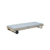 Picture of Sunlounger, maui, teak natural- aluminium grey metallic, 209.3x86.2x33.5cm