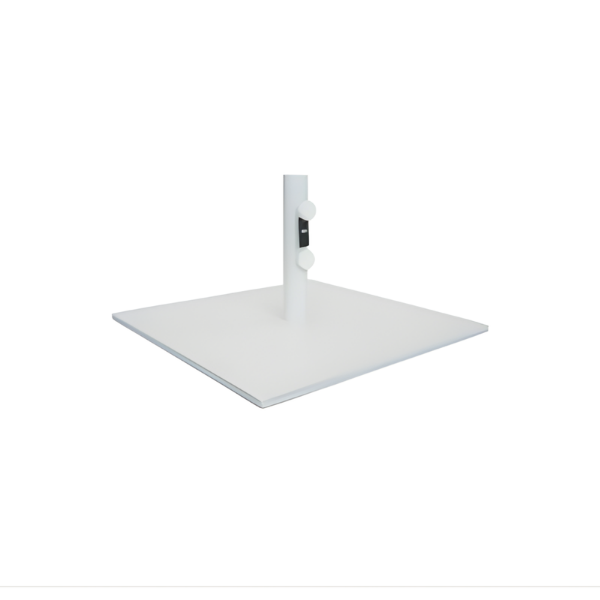 Picture of Steel base 47kg, suitable for 35-48mm pole umbrella, white matt, no wheels, size 60x60x1.6 cm, 