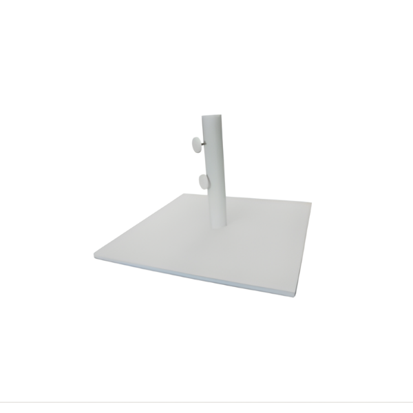 Picture of Steel base 65kg, suitable for  35-48mm pole umbrella, white matt, no wheels, size 70x70x1.6mm