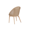 Picture of Chair with armrest, flores, teak natural,  2 cushions titanium, 58.5x63.8x86.2cm