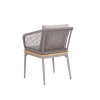 Picture of Chair with armrest, goa, aluminium grey tortora, rattan quarz grey,  2 cushions fossil (s&b) 61x62x76cm