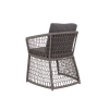 Picture of Chair with armrest, konos, aluminium anthracite, rattan lava mix,  2 cushions midnight (s&b) 66x62x76cm