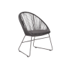 Picture of Chair with armrest, malibu, aluminium grey metallic, rattan pebble mix, 67x67x86cm