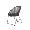 Picture of Chair with armrest, malibu, aluminium grey metallic, rattan pebble mix, 67x67x86cm