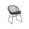 Picture of Chair with armrest, riva, aluminium anthracite, rattan lava mix, cushion midnight, 61x59x82cm