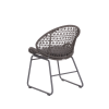Picture of Chair with armrest, riva, aluminium anthracite, rattan lava mix, cushion midnight, 61x59x82cm