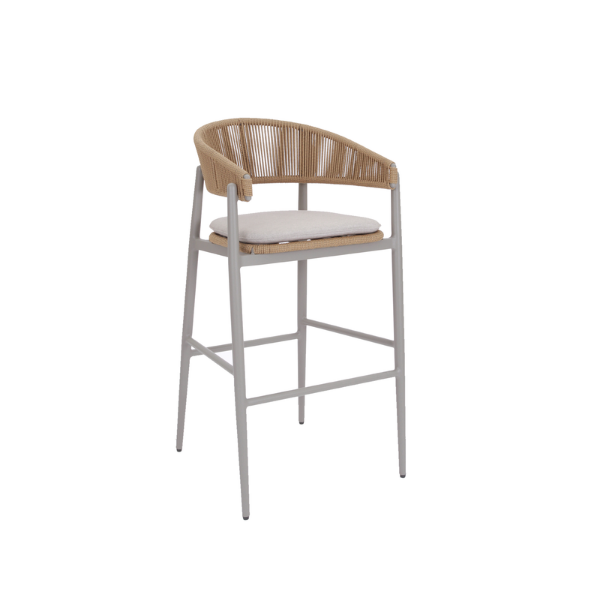 Picture of Armstool, capri, aluminium warm grey and terra mix, 60x56x103cm