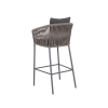 Picture of Bar chair, ceylon, aluminium anthracite, rattan lava mix, with 2 cushions midnight (s&b), 58x58x107cm