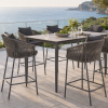 Picture of Bar chair, ceylon, aluminium anthracite, rattan lava mix, 58x58x107cm