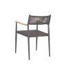Picture of Chair, mood, aluminium anthracite, rattan lava mix, 55x57x80cm