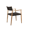Picture of Chair, mood, teak natural, rattan lava mix, 55x57x80cm