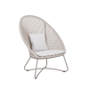 Picture of Lounge chair, malibu, aluminium grey tortora, rattan bright tan, 84x86x113cm