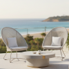 Picture of Lounge chair, malibu, aluminium grey tortora, rattan bright tan, 84x86x113cm