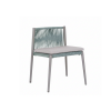 Picture of Chair, emmy, aluminium blu sage,  cushion fossil, 59x60x72cm