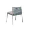 Picture of Chair, emmy, aluminium blu sage,  cushion fossil, 59x60x72cm