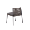 Picture of Side chair, emmy, aluminium anthracite, rattan lava mix, cushion fume, 59x60x72cm