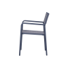 Picture of Chair, dafne, aluminium anthracite, rattan anthracite, 53x63x87cm