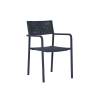 Picture of Chair, dafne, aluminium anthracite, rattan pebble, 53x63x87cm