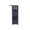 Picture of Bar table, riva, teak natural, aluminium anthracite, rattan pebble mix, 149x50x109cm