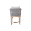 Picture of Chair, belair, teak natural, rattan light grey, 55x61.5x77.5cm