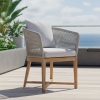 Picture of Chair, belair, teak natural, rattan light grey, 55x61.5x77.5cm