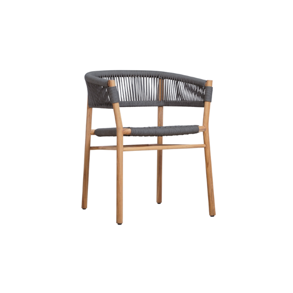 Picture of Chair, roy, wood natural,grey, 60x58x72cm