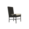 Picture of Chair, elisir, aluminium bronze, rattan bronze carbon, cushion champagne, 58.4x60.3x92.1cm