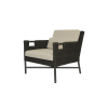 Picture of Lounge chair, elisir, aluminium bronze, rattan bronze carbon, 76.2x82x75cm