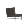 Picture of Slipper chair, elisir, aluminium bronze, rattan bronze carbon, 2 cushions champagne (b&s), 74x78x75cm