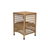 Picture of Coffee table, ibiza alu, camel, 43x43x60cm 
