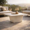 Picture of Coffee table, athos, concrete, ivory, 80x80x37cm