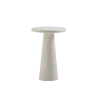 Picture of Coffee table, pillar, concrete, linen, dia.35.6x53.4cm