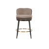 Picture of Counter stool, hera, black matt legs, fume-light grey, 54x58x92cm 