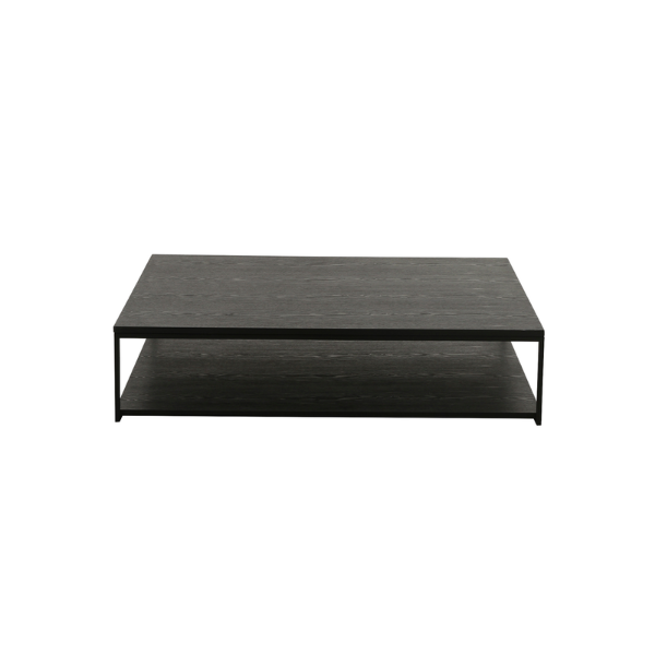 Picture of Coffee table, monti, wood, black matt, 120x120x28cm 