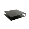 Picture of Coffee table, monti, wood, black matt, 120x120x28cm 