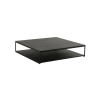 Picture of Coffee table, monti, wood, black matt, 120x120x28cm 