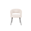 Picture of Chair with armrest, egza,fabric, iron legs, cream, 60x59x75cm 