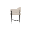 Picture of Chair with armrest, nai, cream and black, 61x54x78cm