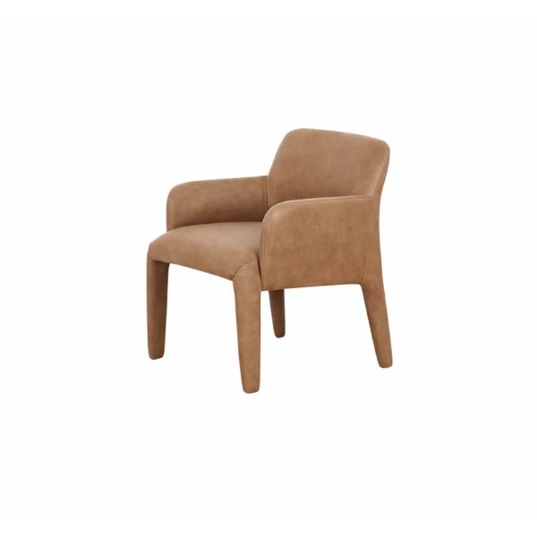 Picture of Lounge chair, frankie, leather, marron, 69x69x75cm 
