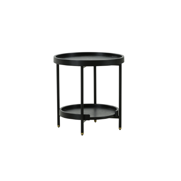 Picture of Coffee table, rey, wood, black, dia.50x52cm 