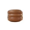 Picture of Swivel armchair , cosmopolitan, leather,  marron, 94x83x70cm