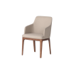 Picture of Dining chair, bloom, wood, light grey, 53x60x84cm