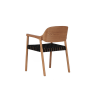 Picture of Chair with armrest, chesa, wood structure, black rope