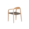 Picture of Chair with armrest, millie, wood natural, grey, 56x51x78cm