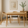 Picture of Chair with armrest, millie, wood natural, grey, 56x51x78cm