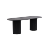 Picture of Dining table, iris, wood, black matte, 220x90x75cm