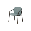 Picture of Dining chair, joli, metal bronze frame, blue sage 