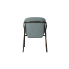 Picture of Dining chair, joli, metal bronze frame, blue sage 