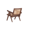 Picture of Lounge chair, vintage, wood walnut, cream, 56x71x71cm